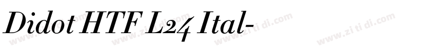 Didot HTF L24 Ital字体转换